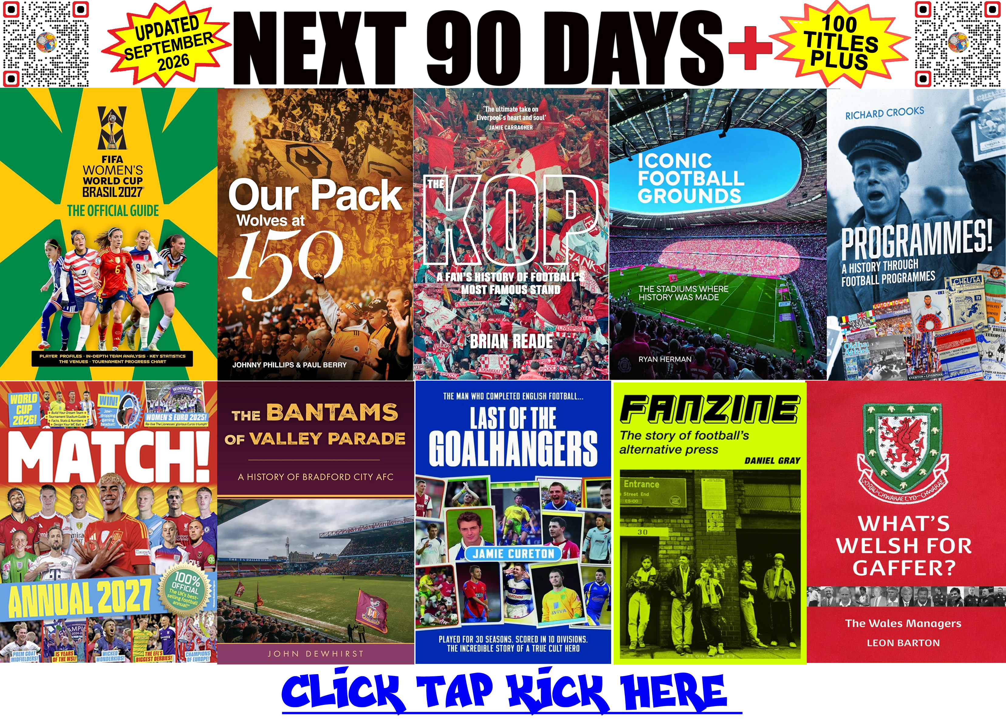 SoccerBooks Next 90 Days Future Football Book Publications